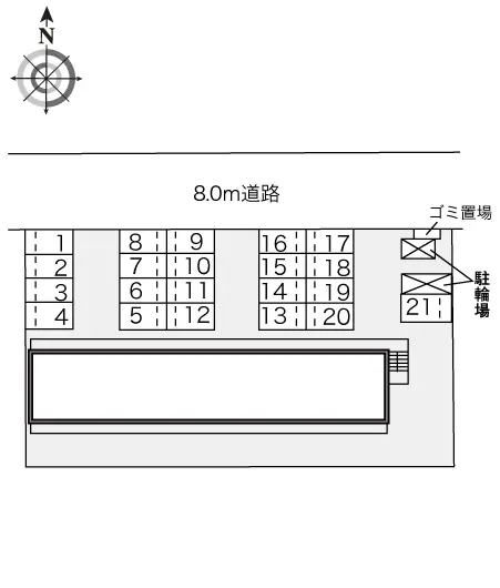 ★手数料０円★大阪市鶴見区今津南　月極駐車場（LP）